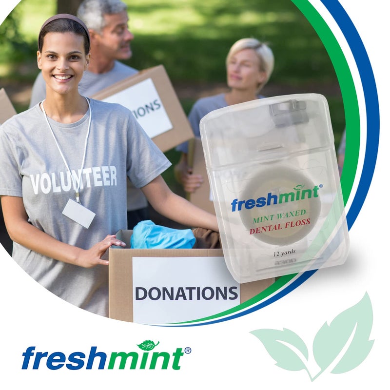 Freshmint 144 Spools of Freshmint® 12 Yards Mint Waxed Dental Floss - Image 5