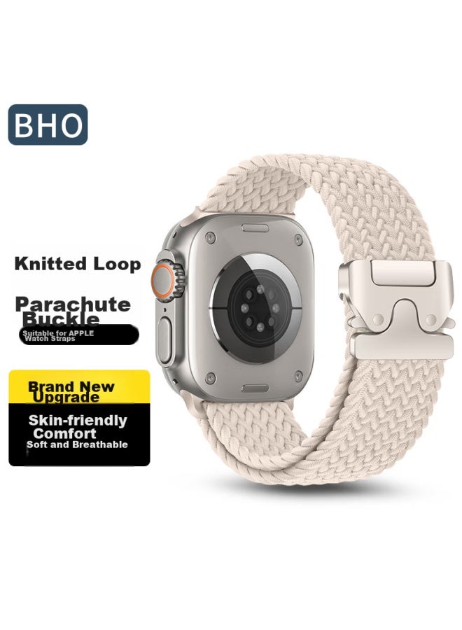 BHO Suitable For Apple Watch Band, Apple Watch S10/Ultra2 Braided Loop Strap, Iwatch S9/8/7/6/5/Se2 New Parachute Buckle Strap - Image 1