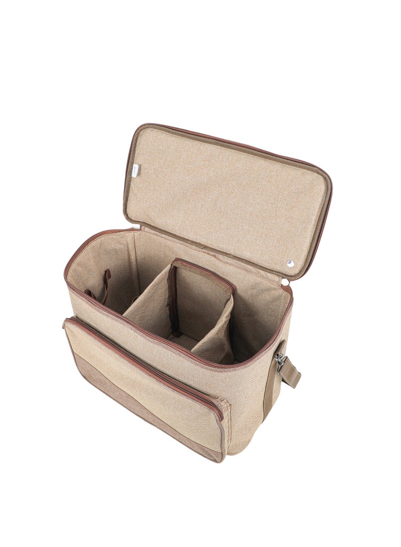 ALGHAFA ALGhafa,hafeet thermos bag, for trips, camping, wooden color, large size 45*28*35 cm  - Image 5