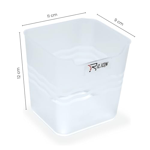 RILION 6 fridge storage boxes multipurpose containers for storage Space-saving Refrigerator Side Door Organizer for fridge kitchen Fruits, Vegetables Storage Containers- transparent, Plastic - Image 5