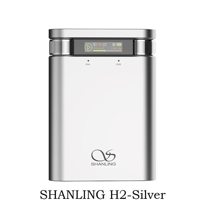 Shanling H2 Portable USB DAC Amp, Hi-Res Audio Bluetooth Headphone Amp, Cs43198 Chip, Ldac Pcm384 Dsd256, Silver - Image 1