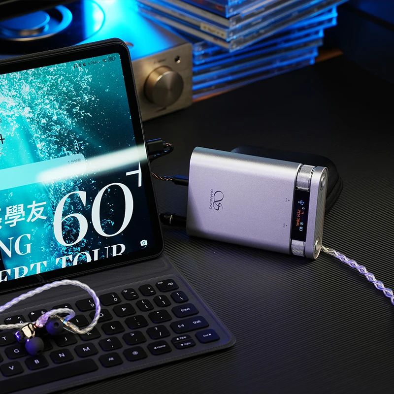 Shanling H2 Portable USB DAC Amp, Hi-Res Audio Bluetooth Headphone Amp, Cs43198 Chip, Ldac Pcm384 Dsd256, Silver - Image 2