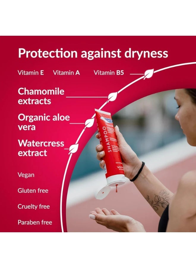 TRISWIM Chlorine Removal Shampoo | After Swim Care | Moisturizing Anti-Chlorine Vegan Shampoo For Swimmers | Removes Green Tint | Lychee & Mango (250ml) - Image 3