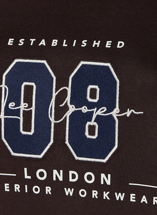 Lee Cooper Lee Cooper Relaxed Fit Cotton T-shirt with Embroidery