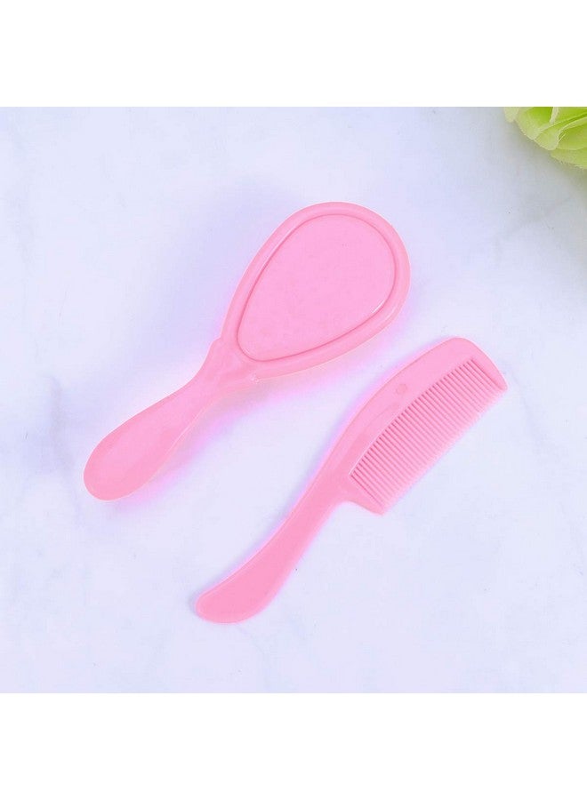 HEALLILY Kids Comb Baby Hair Brush and Comb Set for Newborn Scalp Grooming Product for Infant Toddler Kids (Pink) - Image 2