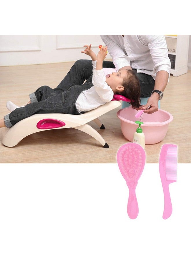 HEALLILY Kids Comb Baby Hair Brush and Comb Set for Newborn Scalp Grooming Product for Infant Toddler Kids (Pink) - Image 3