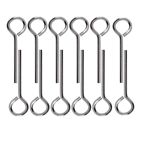 ANTFEES 1/8” Standard Hex Dogging Key with Full Loop, Allen Wrench Door Key for Push Bar Panic Exit Devices, Solid Metal - 12 Packs - Image 1