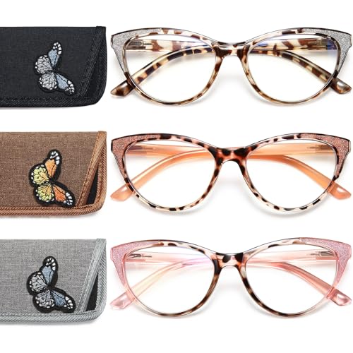 YTDBNS Reading Glasses for Women, Cat Eye Readers, Fashion Blue Light Blocking Eyewear, Lightweight Spring Hinge Frames for Everyday Wear - Image 1
