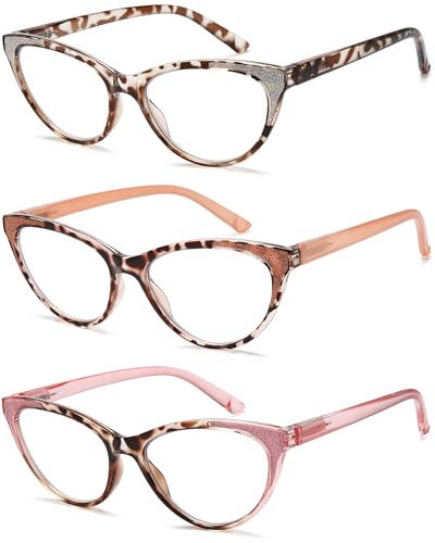 YTDBNS Reading Glasses for Women, Cat Eye Readers, Fashion Blue Light Blocking Eyewear, Lightweight Spring Hinge Frames for Everyday Wear - Image 2