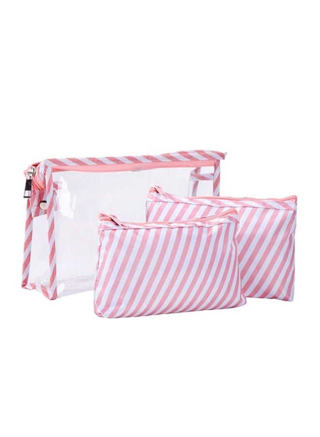 مجموعة حقيبة مكياج محمولة من 3 قطع للحمام