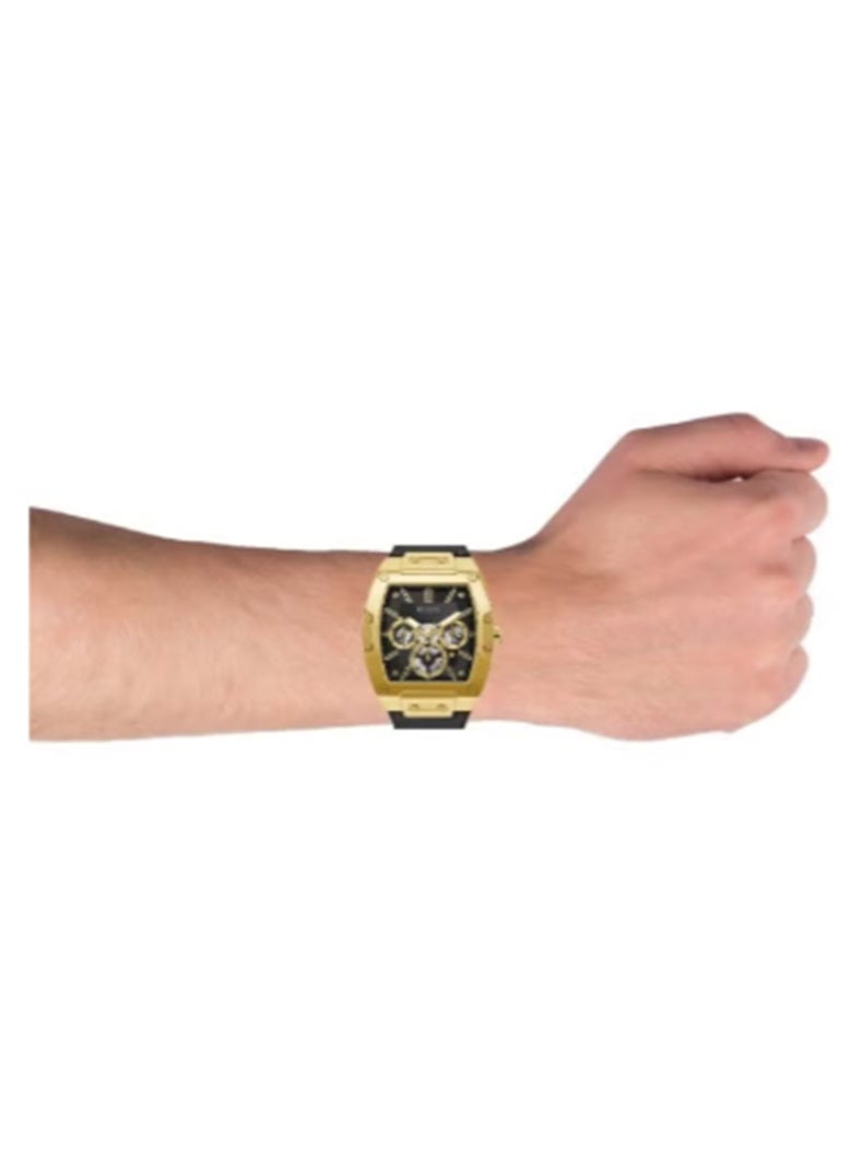 GUESS Men's Phoenix Water Resistance Leather Analog Watch GW0202G1  - Image 5