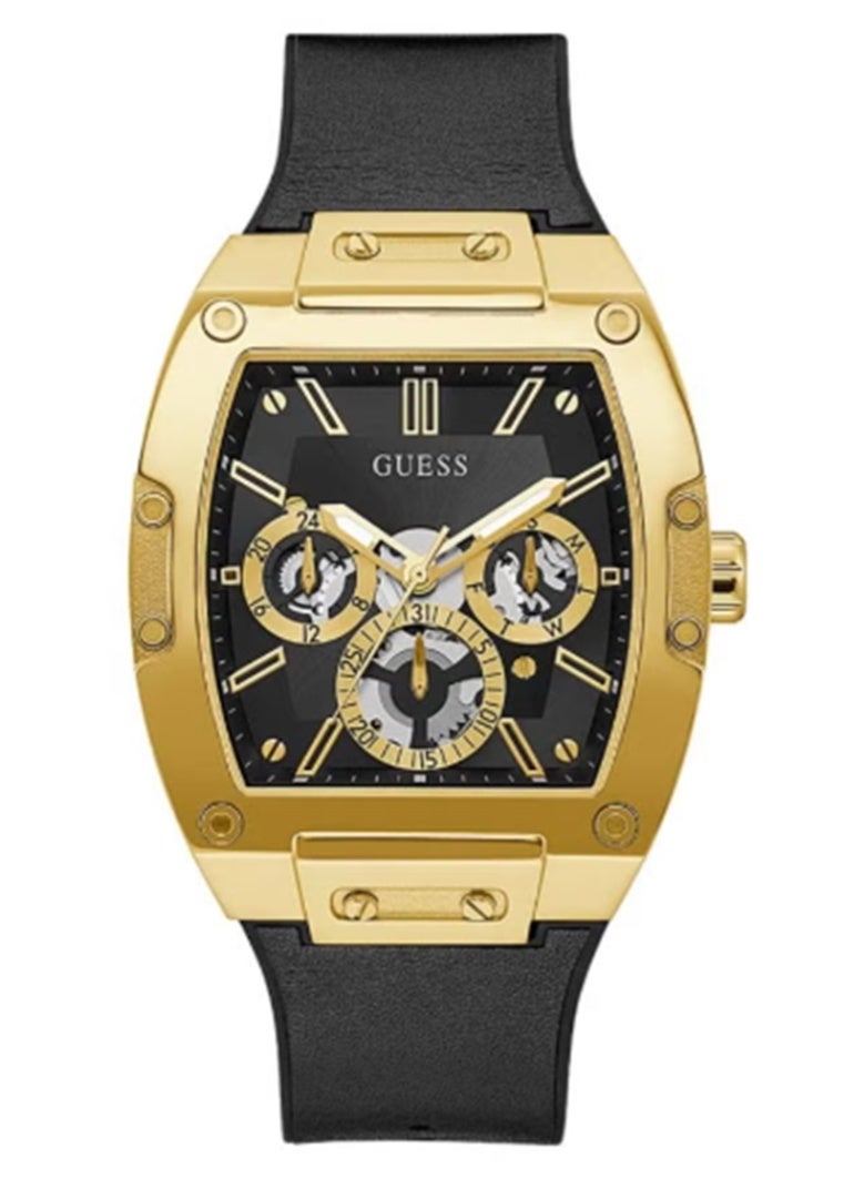 GUESS Men's Phoenix Water Resistance Leather Analog Watch GW0202G1  - Image 1
