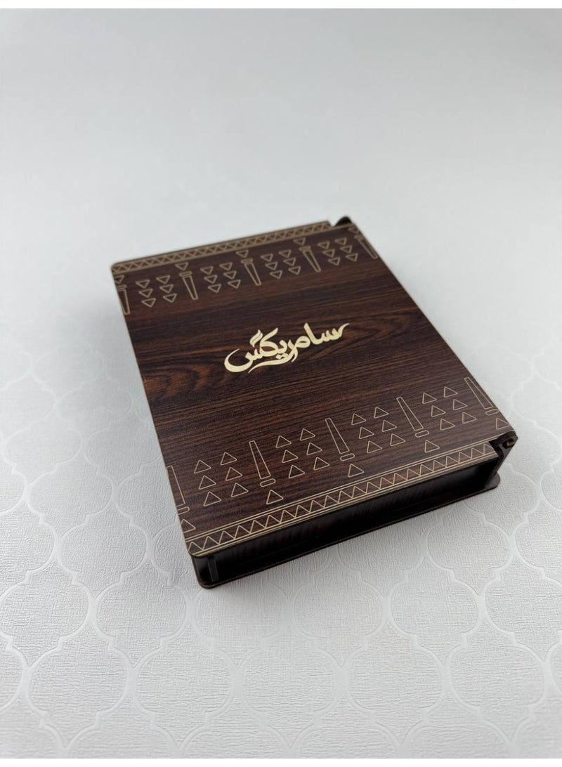 Samrix Heif Incense Burner: The Heif Incense Burner is a wooden incense burner that is easily disassembled and assembled. It comes inside a luxurious wooden box. - Image 3