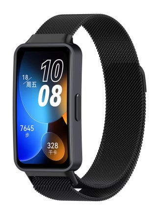 Replacement Band for Huawei Band 8/Honor Band 8 Band Magnetic Stainless Steel Strap Loop Watch Band Sports Straps (Black) - pzsku/ZACBCFE7F4F8DDFF0162DZ/45/_/1738108537/4be448f5-62bf-495b-8941-e3b8643e6141