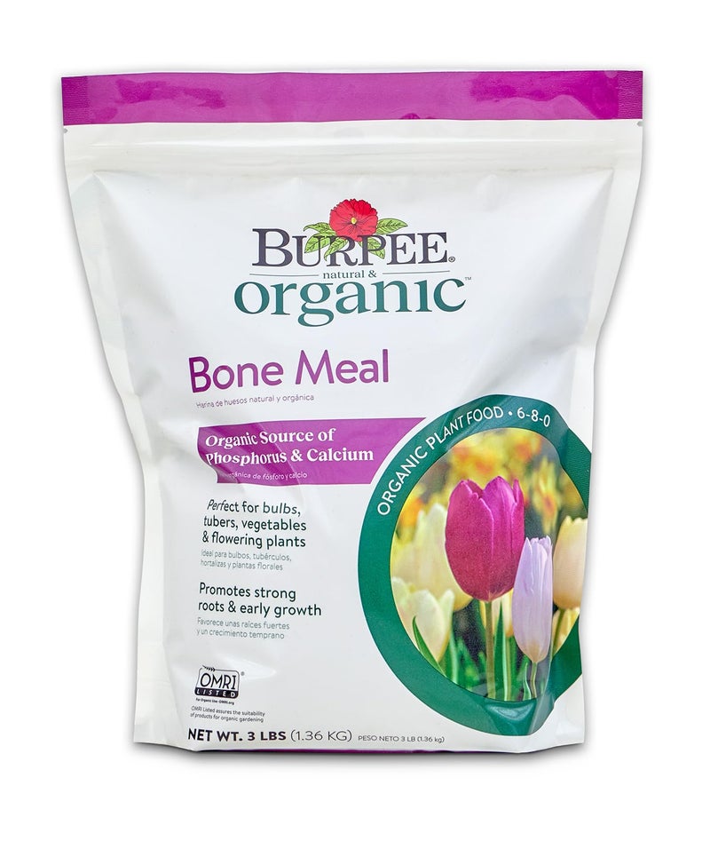 Burpee Bone Meal Fertilizer | Add to Potting Soil | Strong Root Development | OMRI Listed for Organic Gardening | for Tomatoes, Peppers, and Bulbs, 1-Pack, 3 lb (1 Pack) - Image 1