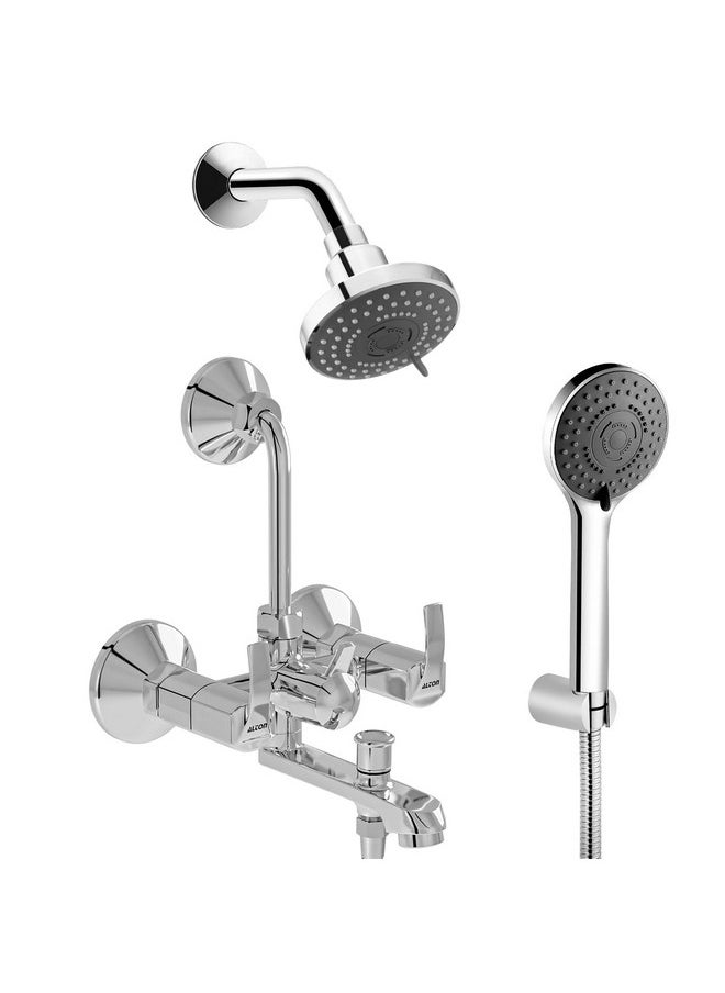 ALTON QBA9130 Brass 3-IN-1 Wall Mixer With 3-Function, 4-INCH Overhead & Hand Showers Set, Chrome Finish - pzsku/ZACBD08D638A0E084C8FBZ/45/_/1740982869/2e05156f-7301-4595-bb26-306bbafe06f3