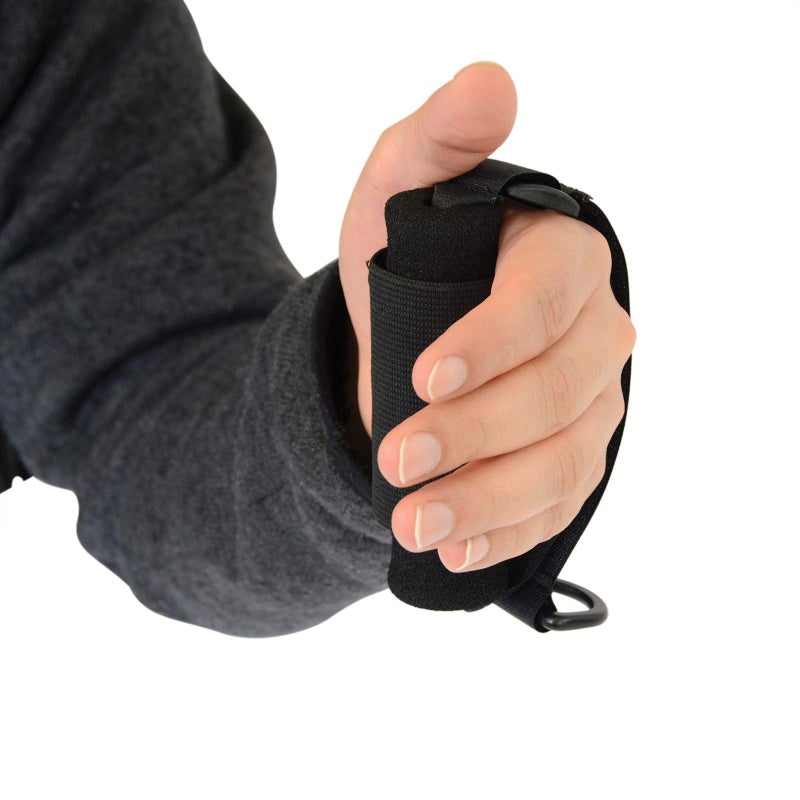 Sammons Preston Universal Holder Strap for Elderly, Hand Cuff with Pocket for Holding Cutlery, Pens, Toothbrushes, & Daily Living Tools, Adjustable Velcro Implement Holder for Weak Grip and Arthritis - Image 1