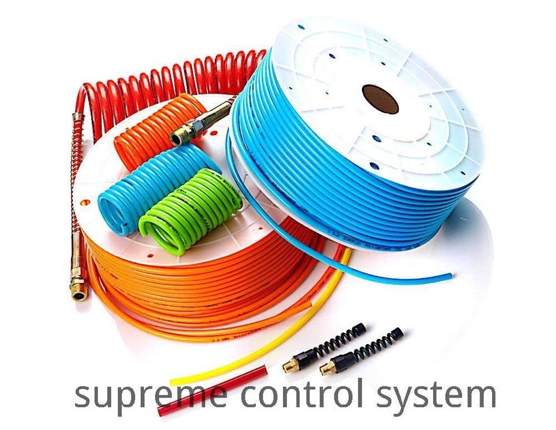 pneumatic press to fit polyethane tube blue compressor pu air tube pipe 10 meter long 33 feet approx diy air water gases tubes pipe 8mm od x 6mm id  - Image 4