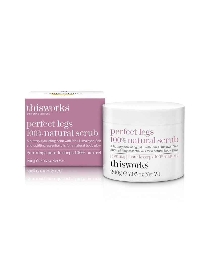 thisworks perfect legs 100% natural scrub: Buttery Exfoliating Balm with Pink Himalayan Salt for a Natural Body Glow, 200g | 7.05 oz - Image 1