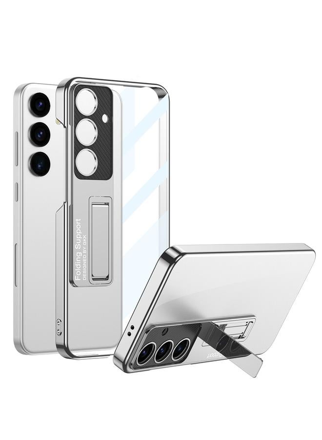 The Bros Case For Samsung Galaxy S24+ 5G Electroplating Full Coverage Protective Phone Case with Holder