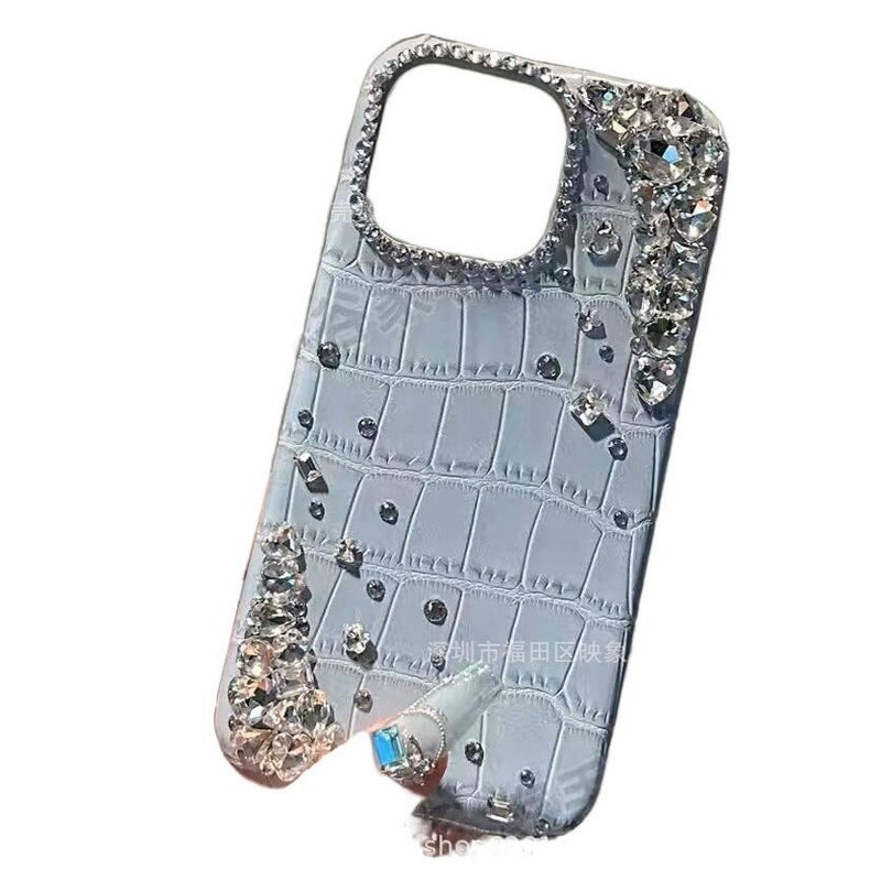 MS غطاء واقي، ملمس جلد ملمس جلد التمساح، مقاوم للصدمات لـ iPhone 16 / 16 Plus / 16 Pro / 16 Pro Max - Image 1