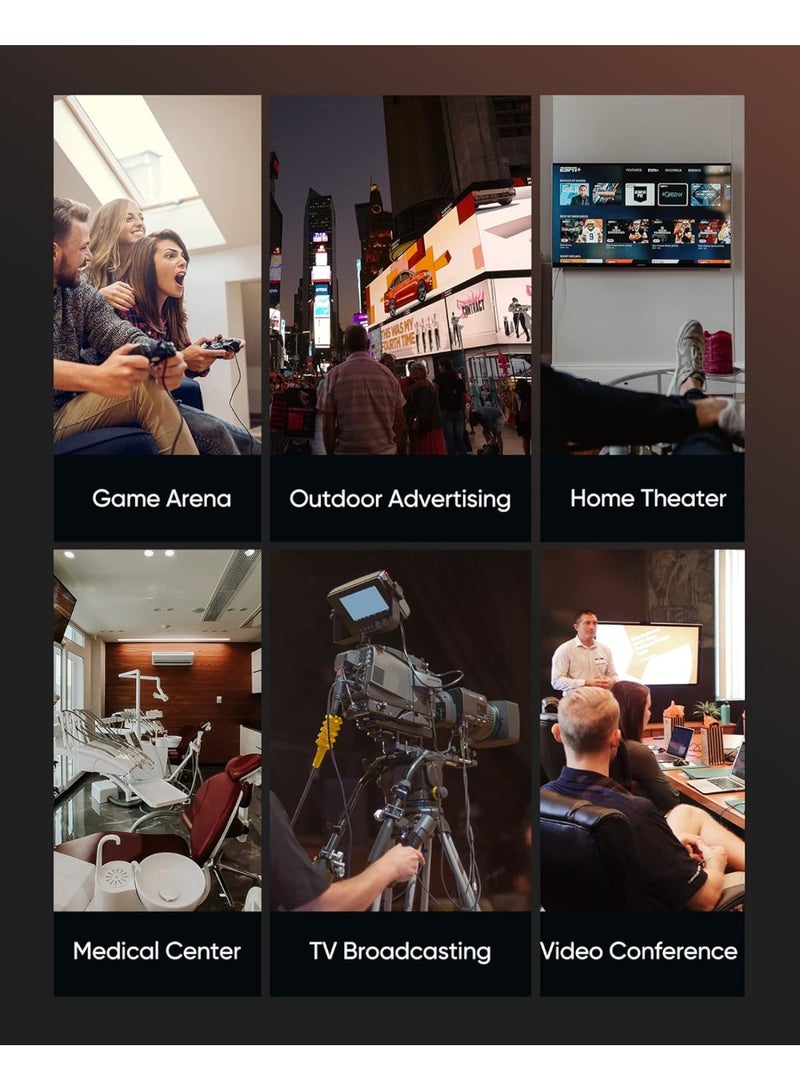 igeekwell 8K@60 HDMI Cable 5M, 48Gbps 2.1 High Speed HDMI Braided Nylon 4K120 144Hz RTX 3090 eARC HDR10 4:4:4 HDCP 2.2&2.3 Compatible for PS5, PS4, UHD TV and PC,5M 1PACK - Image 2