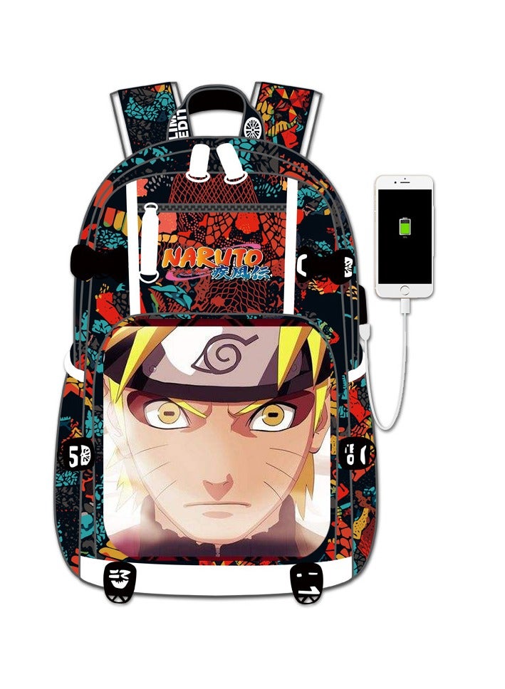 Naruto Schoolbag Anime Peripheral High School Junior High School Student Backpack Male