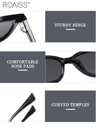 Trendy Polarized Sunglasses with UV400 Protection, Retro Anti-glare Lenses with Premium TR Frame, Perfect for Women Outdoor Travel and Street Photography - view 5