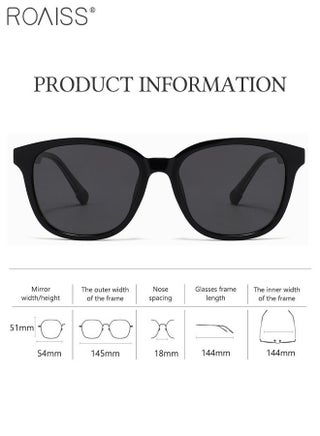 Trendy Polarized Sunglasses with UV400 Protection, Retro Anti-glare Lenses with Premium TR Frame, Perfect for Women Outdoor Travel and Street Photography - view 4