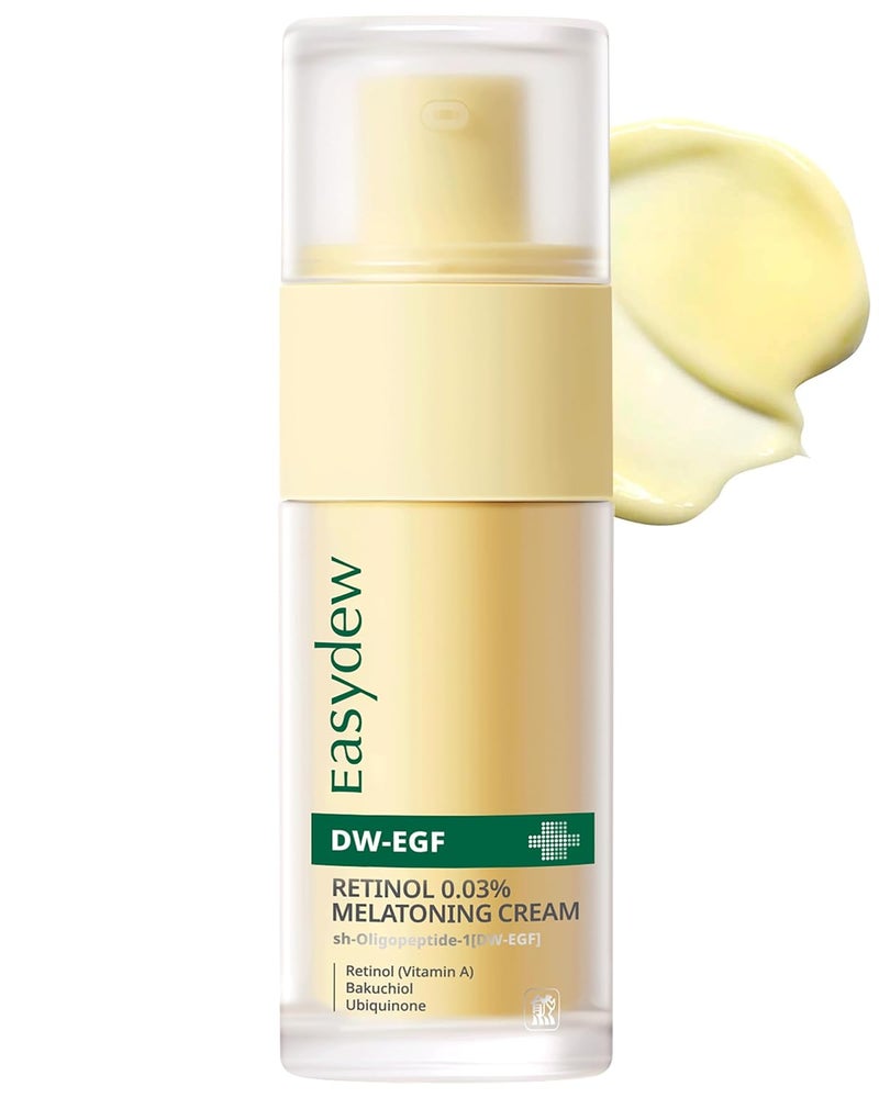 EASYDEW DWEGF Peptide Retinol 003 Cream  Beginner Retinol Night Cream for Hypoallergenic Skin Care  Firm Skin Wrinkle Improvement  Korean Daily Anti Aging Face  Neck Treatment 101fl oz