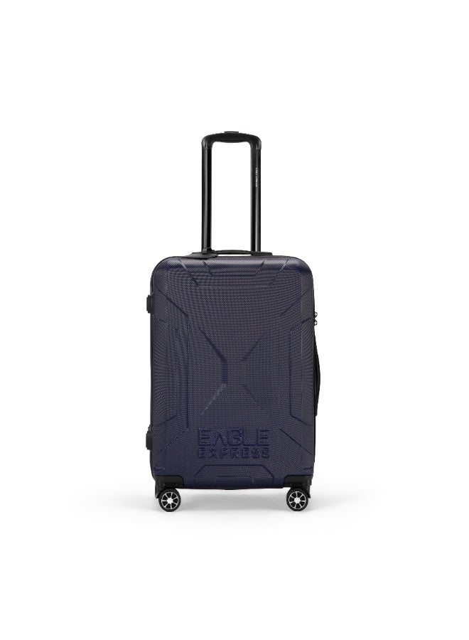 Eagle Express Expedition 24-Inch Hard Trolley - Navy Blue - High Quality ABS - Free Protective Cover - 1-Year Warranty - Image 1