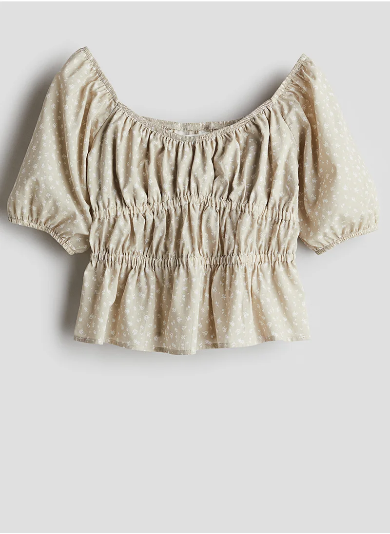 H&M Peplum Cotton Blouse