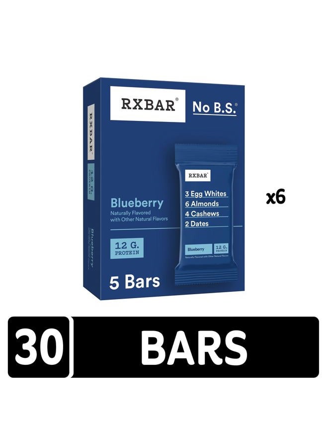 RXBAR Protein Bars, 12g Protein, Gluten Free Snacks, Blueberry (6 Boxes, 30 Bars) - Image 3
