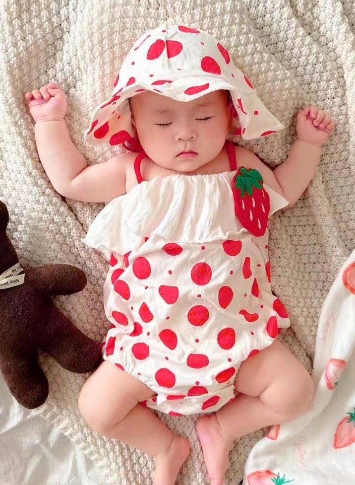 A.M Baby Girl Clothing Set  Girl Clothes Girls With  Hat Infant Baby Girl Outfits  Infant Girl Clothes - Image 1
