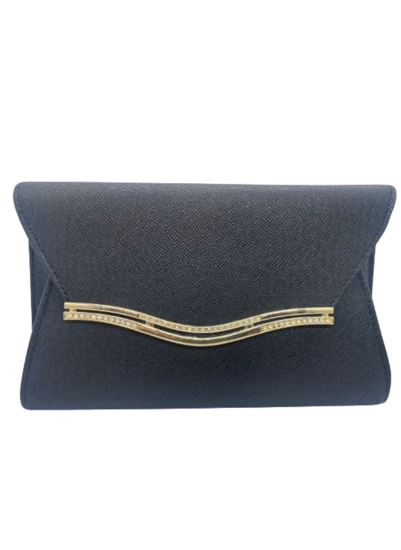 Generic - An elegant luxury leather bag for evening occasions - black - Image 1