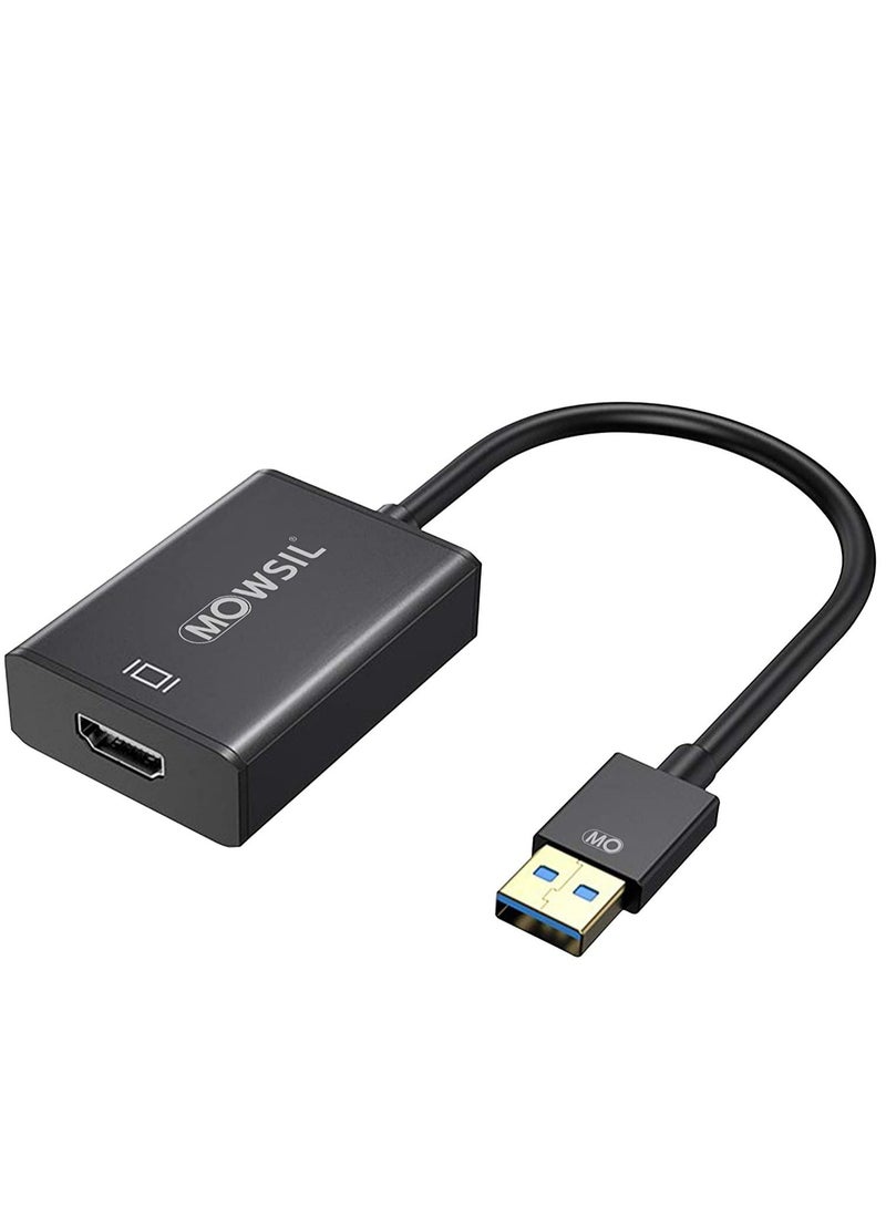 Mowsil Cable USB 3.0 To HDMI Adapter, 1080P 60HZ HD Audio Video Converter Cable USB 3.0 To HDMI - Image 1