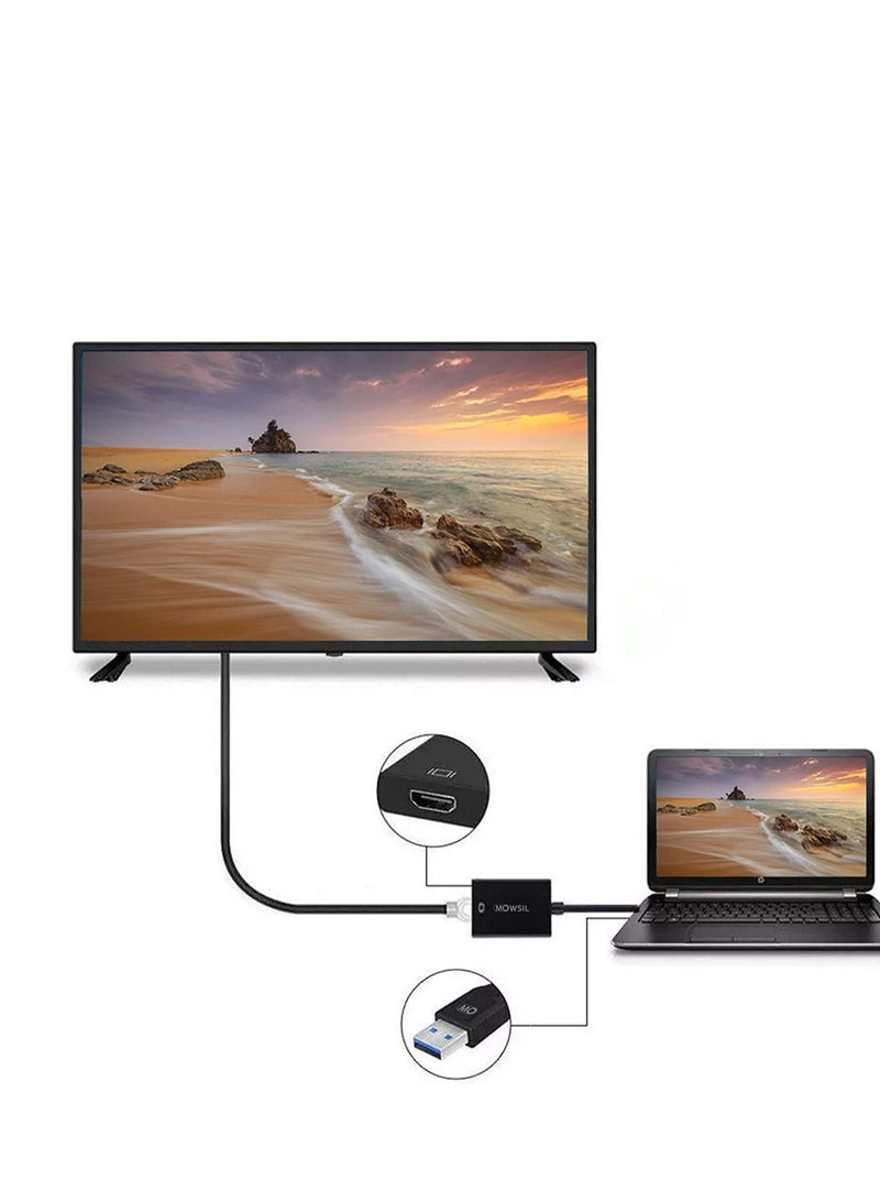 Mowsil Cable USB 3.0 To HDMI Adapter, 1080P 60HZ HD Audio Video Converter Cable USB 3.0 To HDMI - Image 4