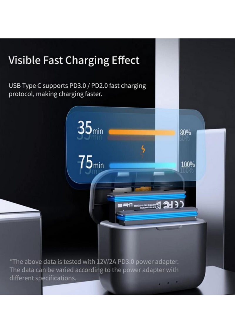 Battery Fast Charger Hub With Charging Cable Charging Stand Compatible For Insta 360 Action Camera X3 Power Accessories - Image 5