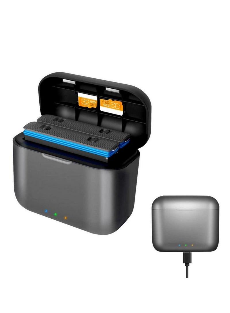 Battery Fast Charger Hub With Charging Cable Charging Stand Compatible For Insta 360 Action Camera X3 Power Accessories - Image 3