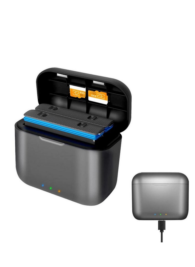 Battery Fast Charger Hub With Charging Cable Charging Stand Compatible For Insta 360 Action Camera X3 Power Accessories - Image 1