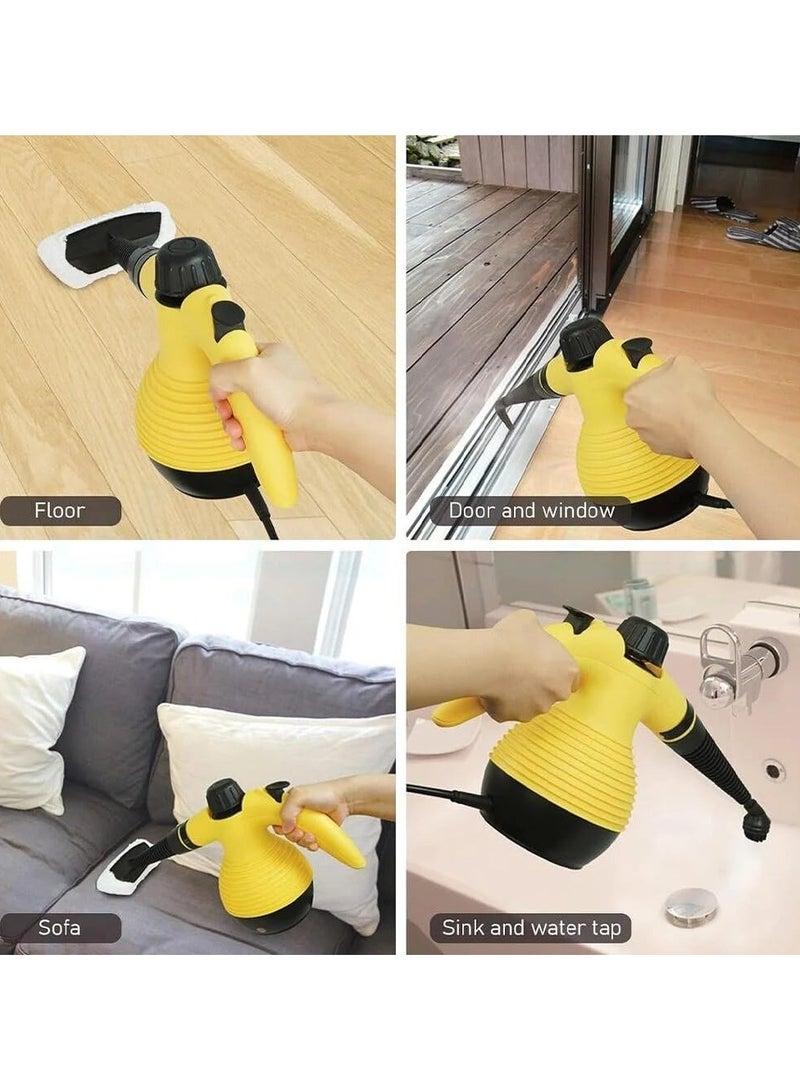 دينكس منظف بخاري عالي الضغط 350 مل بقوة 1200 واط، متعدد الأغراض محمول للتنظيف اليدوي مع 9 ملحقات مثالي لإزالة البقع في تنجيد السيارات والمنزل والمطبخ والسجاد والأريكة - Image 4