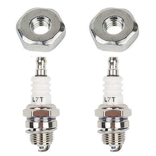 HIFROM HIFROM 2 Set Tune-up Kit Bar Nut With Spark Plug for Stihl Chainsaw 010 011 012 024 026 029 030 MS250 MS230 MS240 Ms260  - Image 1