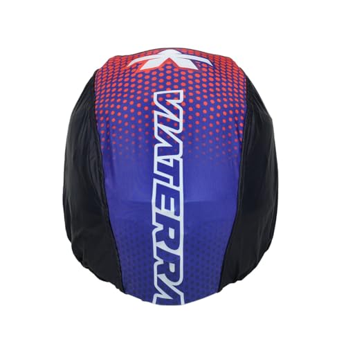ViaTerra Stash Helmet Bag - Lightweight, Foldable Cover with Elastic Stretch Panel | Fits All Motorcycle Helmets for Easy Storage (Red) - Image 2