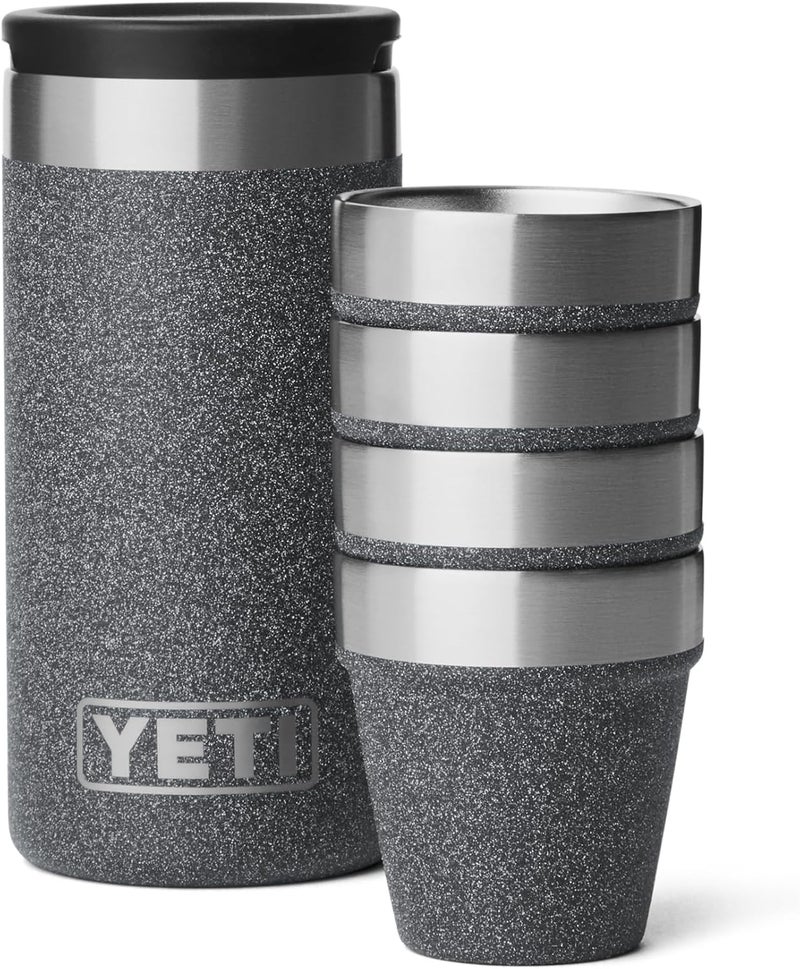 YETI Shot Glasses with Carrying Case, Set of 4 - Image 1
