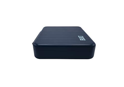 BUILT Microwave Safe Leak-Resistant 3-Compartment Bento-Style Lunch Box with Utensils and Dressing Container Poseidon Blue 5269835 - Image 3