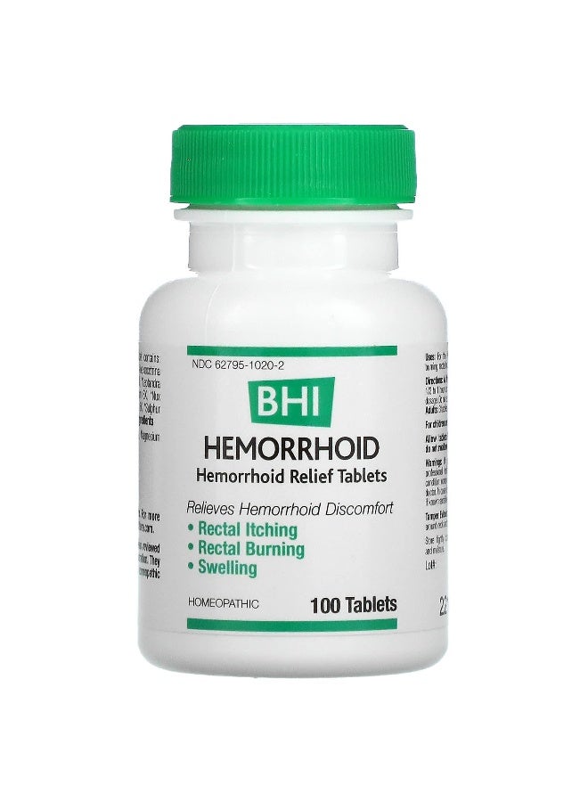 MediNatura MediNatura, BHI, Hemorrhoid Relief, 100 Tablets - Image 4