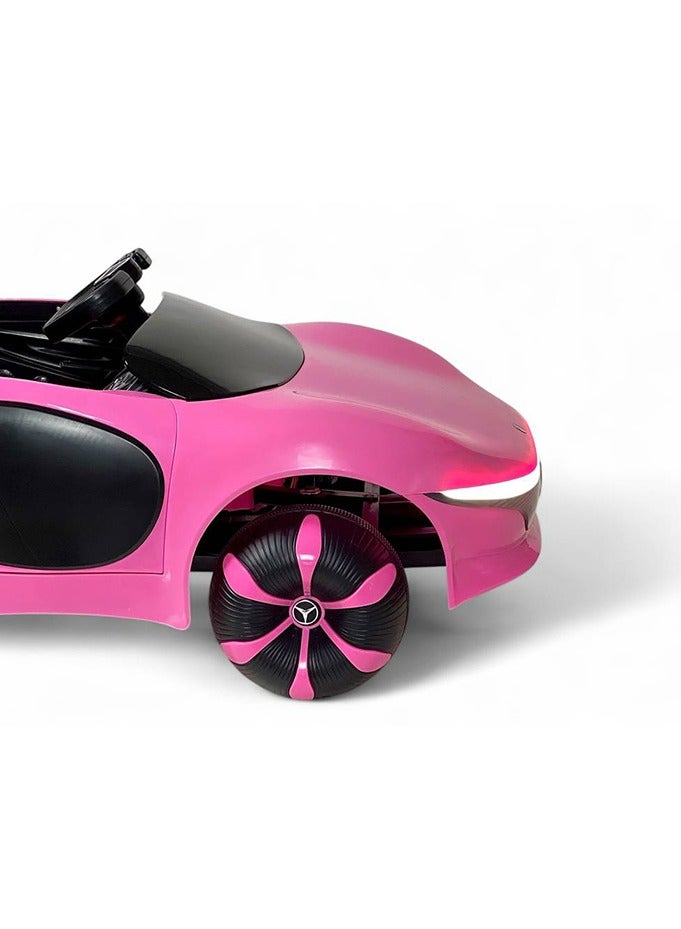 EQ Kids Electric Ride-On Car with 2 Motors and Remote Control - A Luxurious Driving Experience for Your Kids - Pink  - Image 5