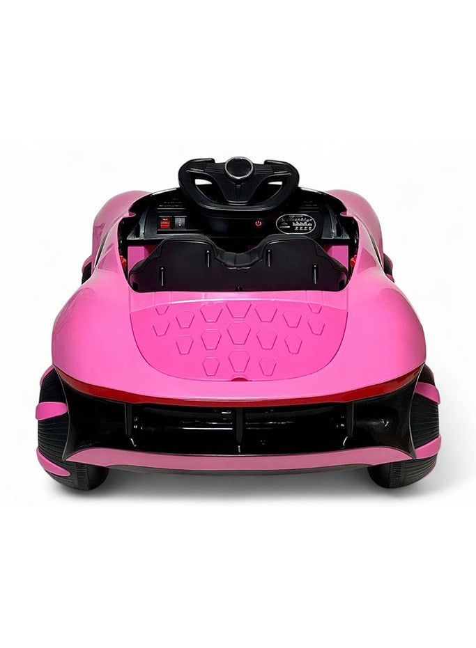 EQ Kids Electric Ride-On Car with 2 Motors and Remote Control - A Luxurious Driving Experience for Your Kids - Pink - Image 4