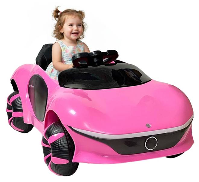 EQ Kids Electric Ride-On Car with 2 Motors and Remote Control - A Luxurious Driving Experience for Your Kids - Pink - Image 1