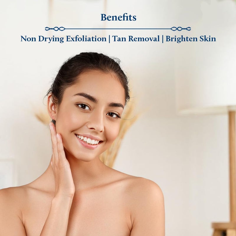Blue Nectar Ayurvedic Brightening Radiance Face Scrub with Kumkumadi Tailam 16 Herbs 50g - Image 3